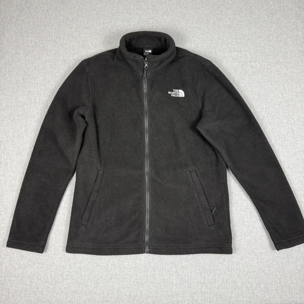The North Face Mens Black Full Zip Fleece Jacket Size M Gorpcore Outdoor